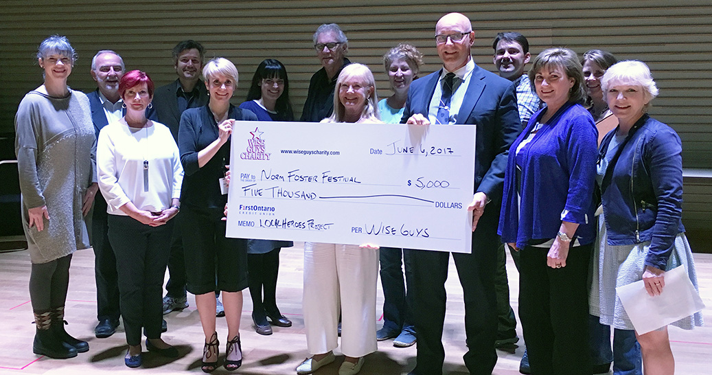 Foster Festival Local Heroes Wise Guys Cheque Presentation
